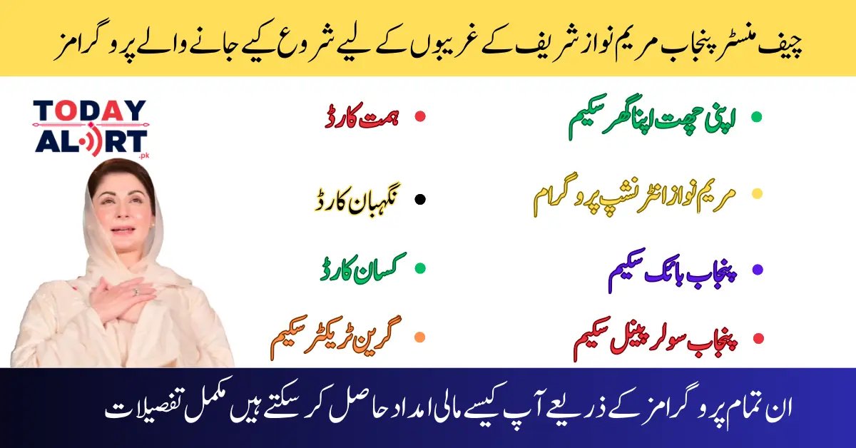 Chief Minister Punjab Maryam Nawaz's Important Programs for the Poor