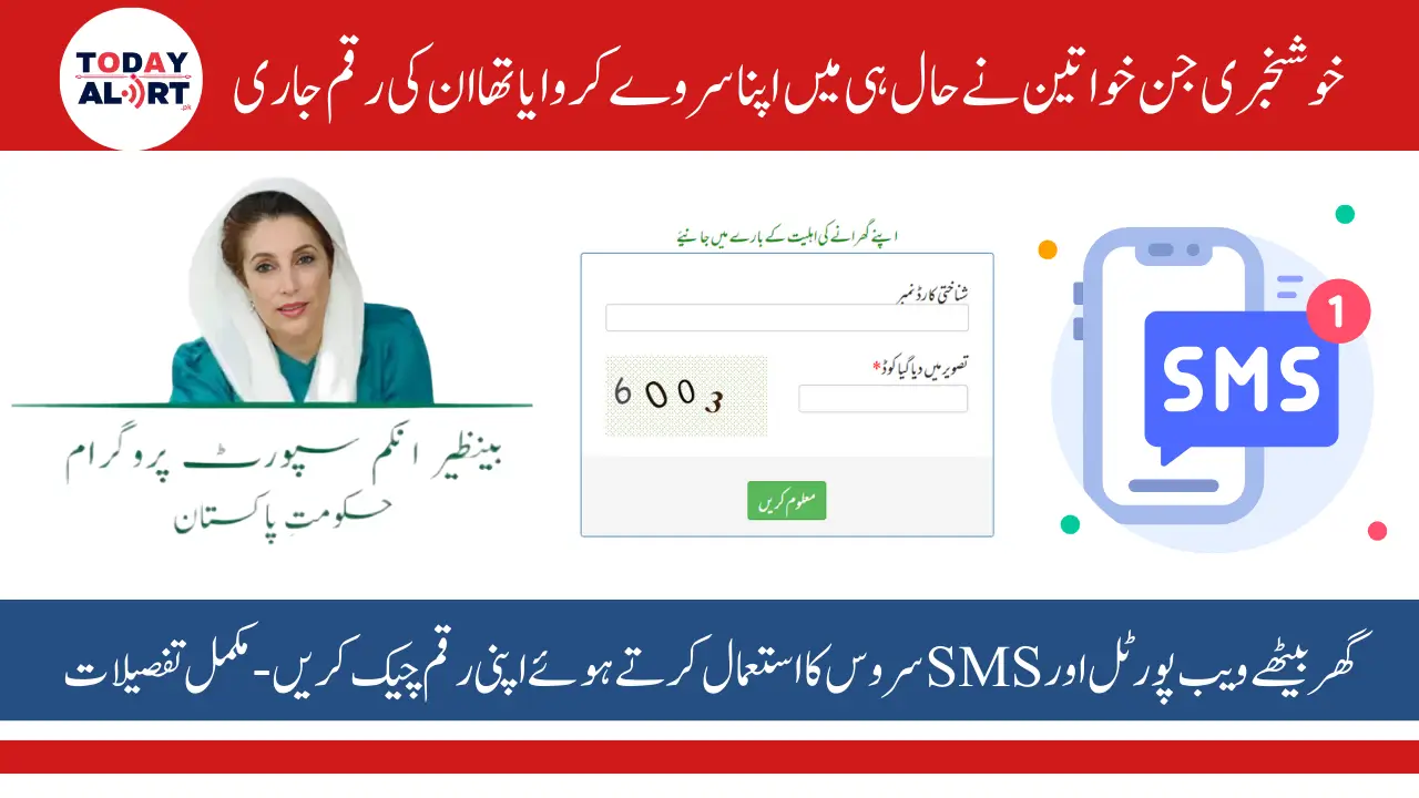 Benazir Kafalat 10500 Payment Check through SMS And Portal